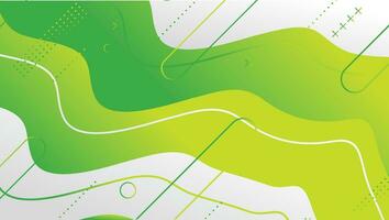 abstract groen Golf helling meetkundig vormen achtergrond ontwerp vector