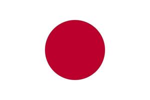 Japan vlag vector. nationaal vlag van Japan. vector