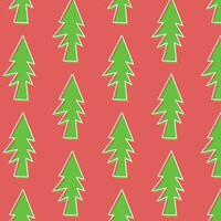 Kerstmis boom tegel illustratie vector ontwerp, voor Kerstmis geschenk inpakken