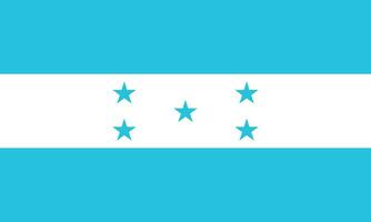 vlak illustratie van Honduras vlag. Honduras vlag ontwerp. vector