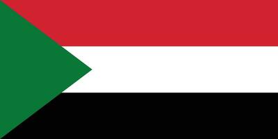 vlak illustratie van Soedan vlag. Soedan vlag ontwerp. vector
