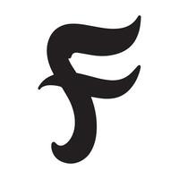f letterpictogram vector