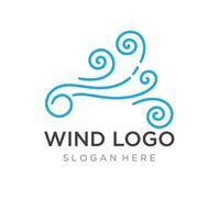 logo ontwerp sjabloon Golf element creatief wind of lucht.logo voor bedrijf, web, lucht conditioner. vector