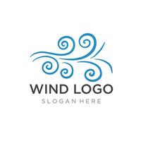 logo ontwerp sjabloon Golf element creatief wind of lucht.logo voor bedrijf, web, lucht conditioner. vector