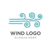 logo ontwerp sjabloon Golf element creatief wind of lucht.logo voor bedrijf, web, lucht conditioner. vector