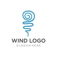 logo ontwerp sjabloon Golf element creatief wind of lucht.logo voor bedrijf, web, lucht conditioner. vector