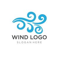 logo ontwerp sjabloon Golf element creatief wind of lucht.logo voor bedrijf, web, lucht conditioner. vector