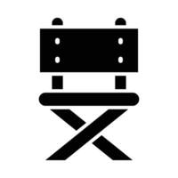 camping stoel vector glyph icoon voor persoonlijk en reclame gebruiken.