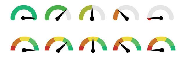 gemakkelijk peilen meter bar prestatie indicator schattig kleurrijk vector