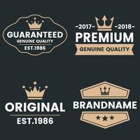 Vintage Retro Vector Logo voor banner