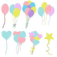 pastel ballon illustratie vector