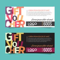 Gift Voucher Vector achtergrond