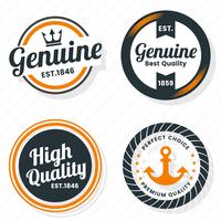 Vintage Retro Vector Logo voor banner