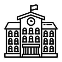 school- icoon in vector. illustratie vector