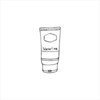 hand getekend buis van vaseline, geïsoleerd vector illustratie Aan wit achtergrond