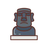 moai icoon in vector. illustratie vector