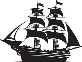 schip vector silhouet illustratie 5