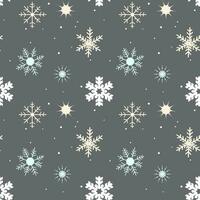 winter naadloos patroon met sneeuwvlokken. Kerstmis vector patroon. winter kaart ontwerp.