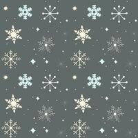 Kerstmis vector patroon. winter naadloos patroon met sneeuwvlokken. winter kaart ontwerp.