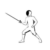 hekwerk silhouet ontwerp. gevecht sport teken en symbool. vector