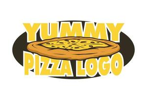 lekker pizza logo sjabloon voor restaurant vector