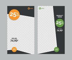 verticale verkoopbanners ingesteld voor sociale media en internet vector