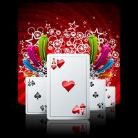 illustratie met casino elementen gokken vector