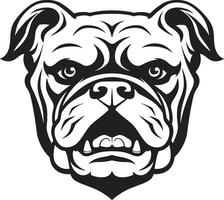 hoektand moed vector icoon in zwart vector kunstenaarstalent onthuld bulldog embleem