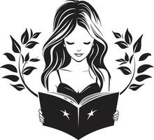 bouwen wijsheid vrouw gidsen met boek logo ontwerp onderwijs met een twist vrouw opvoeder en boek vector