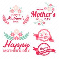 Mother Day Vector label voor banner