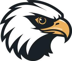 Vleugels van sterkte adelaar logo in zwart symbool van vlucht zwart adelaar vector embleem