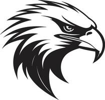 krachtig majesteit zwart adelaar icoon in vector antenne dominantie zwart adelaar ontwerp logo