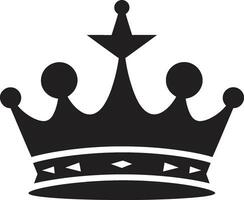 Koninklijk invloed zwart kroon icoon in vector elegant Gezag zwart kroon ontwerp logo