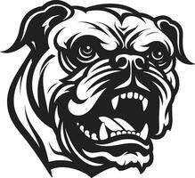 krachtig poten zwart bulldog icoon in vector elegant bulldog bulldog net zo een logo ontwerp