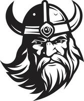 de roer van moed een viking voogd icoon ijzig stroper een viking embleem van ijs vector