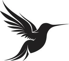 kolibrie symbool voor modern branding kolibrie majesteit in vector kunstvorm