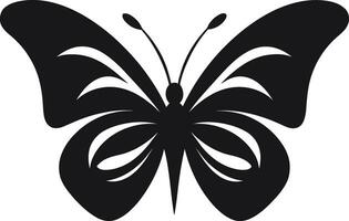 ingewikkeld genade zwart vector vlinder logo gebeeldhouwd ingewikkeldheid vlinder embleem in noir