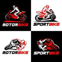 compilatie van motorsportlogo's vector