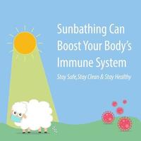 zonnebaden kan het immuunsysteem van uw lichaam versterken vector