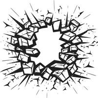 grappig boek gevolg zwart logo ontwerp met gebroken muur zwart en stoutmoedig grappig boek gebroken muur vector icoon