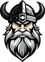 thor woede een donderend viking symbool viking moed een elegant vector mascotte ontwerp