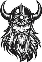 viking deugd een symbool van eer en moed krijgers erfenis een zwart vector viking logo