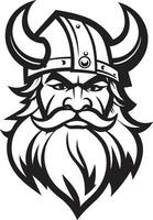 de valkyries zegen een vrouwelijk viking embleem ijzig indringer een viking mascotte van vorst vector