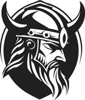 de valkyries zegen een vrouwelijk viking mascotte ijzig indringer een viking embleem van vorst vector