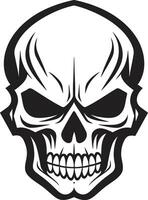 sinister tovenarij griezelig schedel kunst duister raadsel cryptisch vector logo