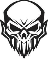 fantomen grijns spookachtig vector hoofd skelet- mysterie broeden schedel logo