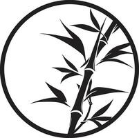 bamboe logo meesterschap met zwart schoonheid botanisch uitmuntendheid in zwart natuurlijk symmetrie in zwart iconisch bamboe embleem vector