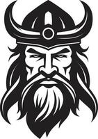 erfenis van legends een viking voogd embleem odins erfgenaam een machtig viking symbool vector