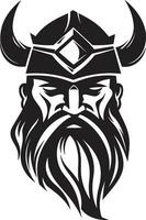 odins erfgenaam een machtig viking symbool viking moed een elegant vector embleem