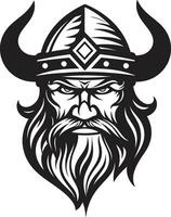 viking moed een elegant embleem in vector krijgers erfenis een zwart vector viking logo